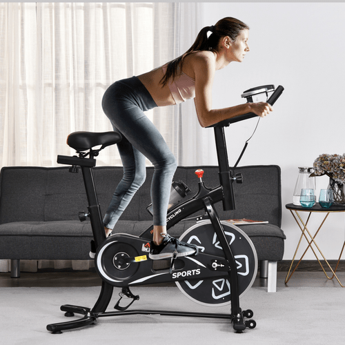 Ultimate Indoor Cycling Bike with LCD Display for Home Fitness. - Fitness Max