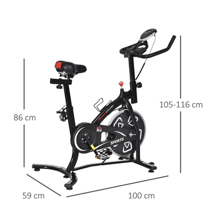 Ultimate Indoor Cycling Bike with LCD Display for Home Fitness. - Fitness Max
