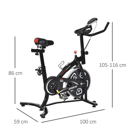 Ultimate Indoor Cycling Bike with LCD Display for Home Fitness. - Fitness Max