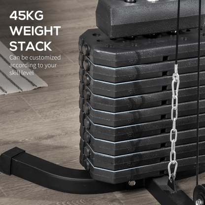 Multi Gym Versatile Home Gym Machine with 45kg Weight Stack