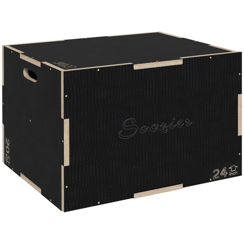 41/51/61cm Plyometric Jump Box for Home Gym, UK English - Fitness Max