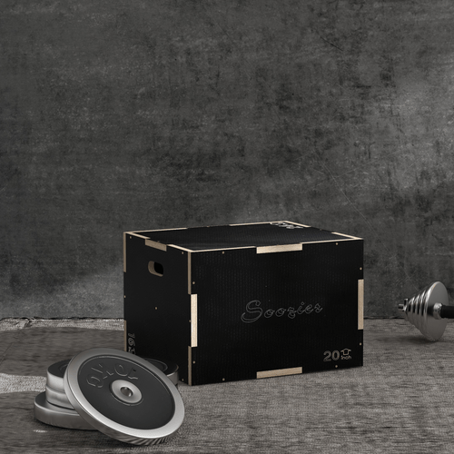 41/51/61cm Plyometric Jump Box for Home Gym, UK English - Fitness Max