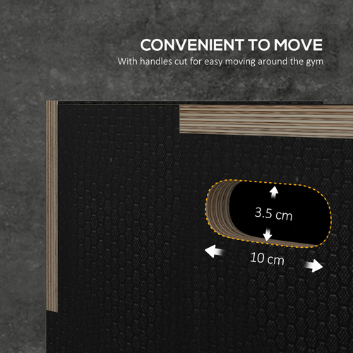 SPORTNOW 51/61/76cm Plyometric Jump Box, Wooden Plyo Box for Home Gym - Fitness Max