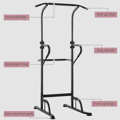 Power Tower Power Tower Dip Station Pull Up Bar Multi-Function Push Up