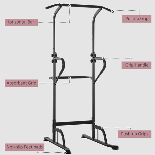 Power Tower Power Tower Dip Station Pull Up Bar Multi-Function Push Up