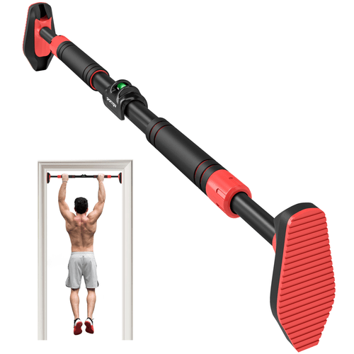 SPORTNOW Doorway Pull Up Bar, Adjustable 96-130 cm, No Screws - Fitness Max