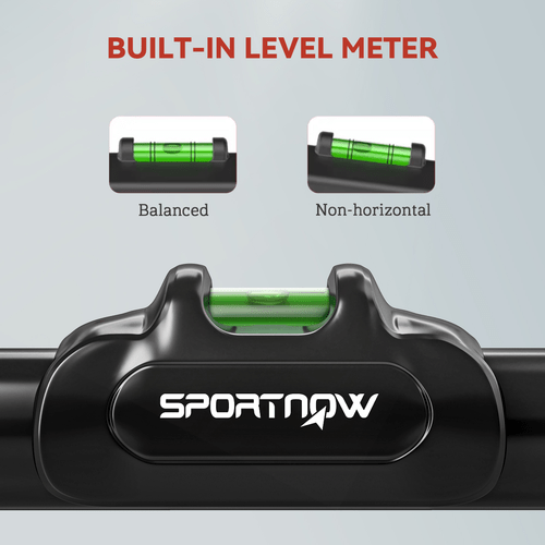 SPORTNOW Doorway Pull Up Bar, Adjustable 96-130 cm, No Screws - Fitness Max