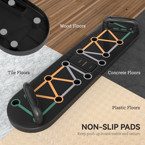SPORTNOW 11-in-1 Foldable Push Up Board, Press Up Handles for Home Gym - Fitness Max