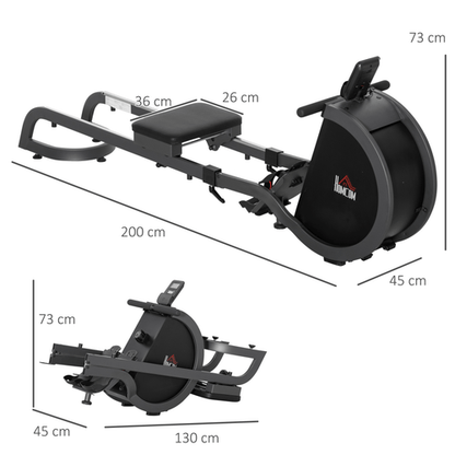 Rowing Machine Compact Magnetic Rowing Machine: 16 Resistance Levels