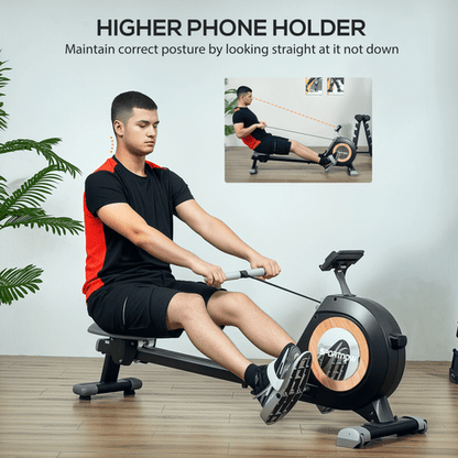 SPORTNOW 16-Level Magnetic Rowing Machine with LCD Display - Fitness Max