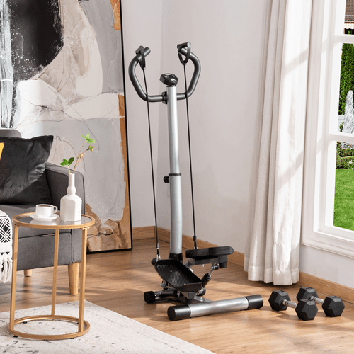HOMCOM Twist Stepper Machine for Home Aerobic Exercise - Fitness Max