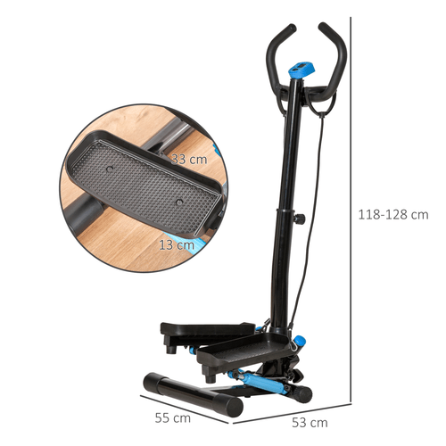 HOMCOM Twist Stepper Machine for Home Aerobic Exercise - Fitness Max