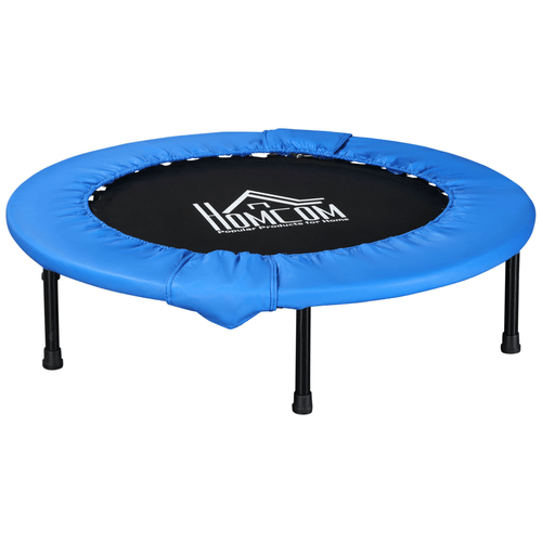 Foldable Mini Fitness Trampoline, Blue HOMCOM - Fitness Max