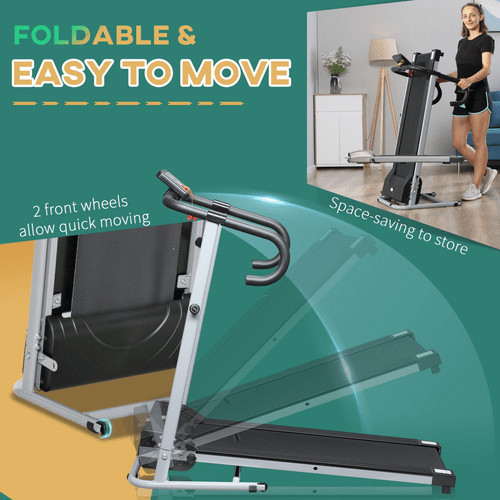1.25HP Electric Treadmill for Running Fitness, Foldable by HOMCOM - Fitness Max