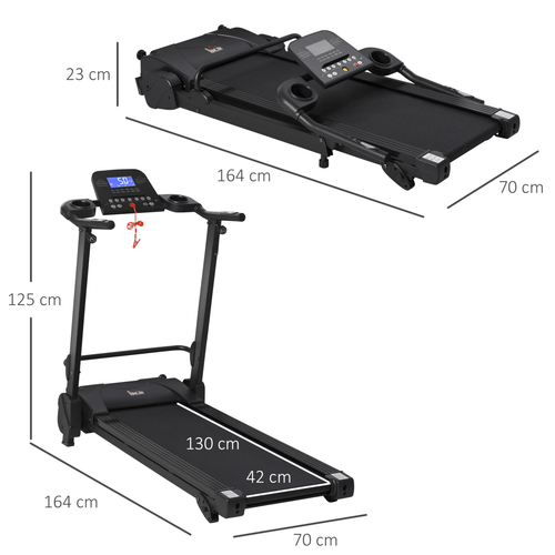 2.5HP Motorised Treadmill with MP3 & USB Player, 5 Preset Programs - Fitness Max