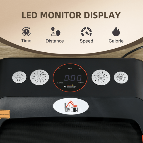Foldable Treadmill for Aerobic Exercise with LED Display by HOMCOM - Fitness Max