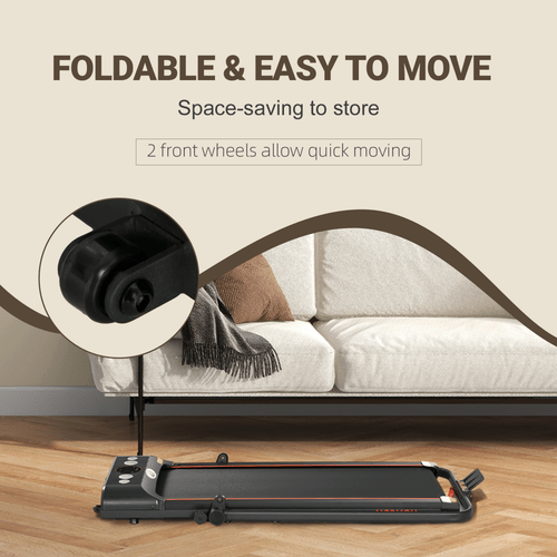 Foldable Treadmill for Aerobic Exercise with LED Display by HOMCOM - Fitness Max