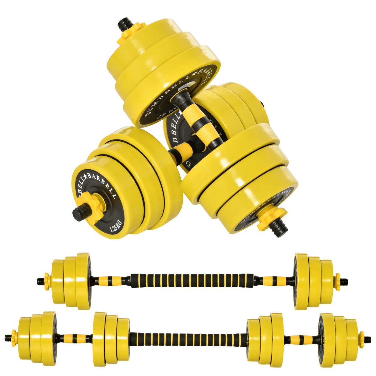 Barbell and Dumbbell Versatile 20KG Barbell & Dumbbell Set