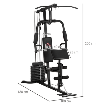 Multi Gym Versatile Home Gym Machine with 45kg Weight Stack