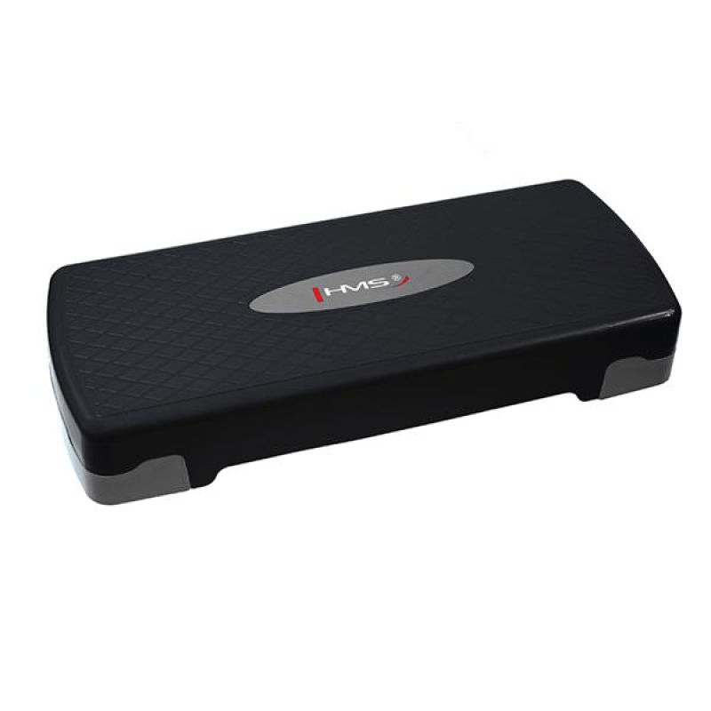 Adjustable HMS AS003 Aerobic Step: Durable, Lightweight Black/Gray/Red - Fitness Max