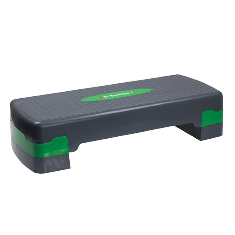 HMS AS003 Adjustable Aerobic Stepper in Green/Gray for Fitness & Cardio. - Fitness Max