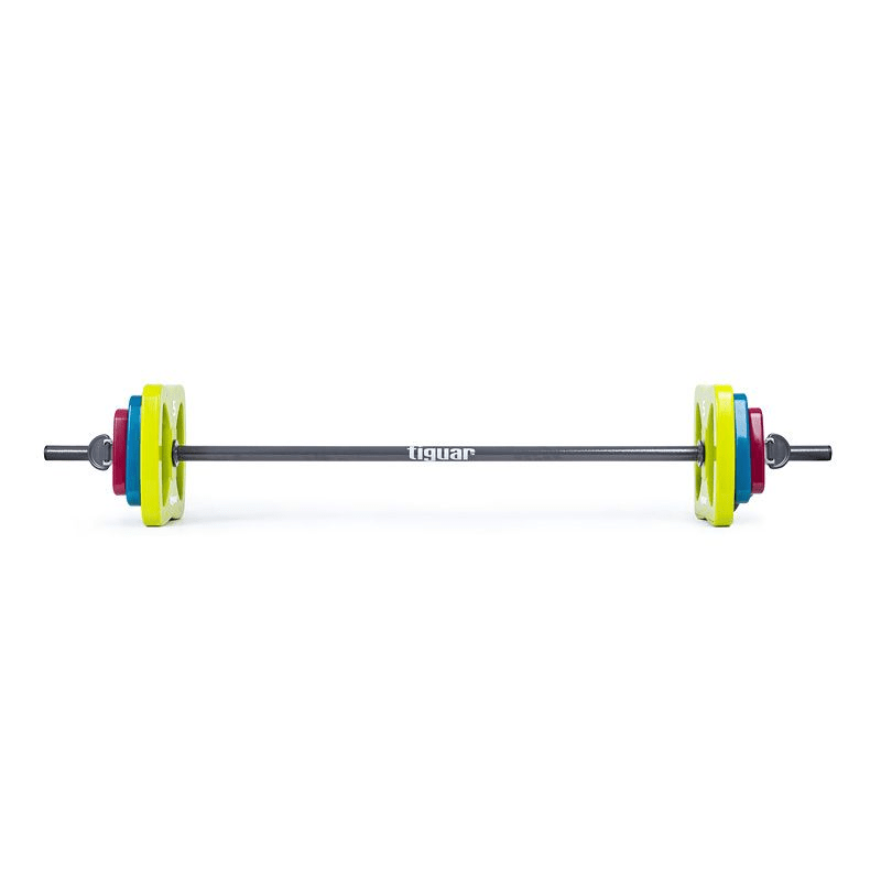 Tiguar Power Gym Butterfly Barbell: Durable Polyurethane, Ergonomic Grip, 24-Month Warranty - Fitness Max