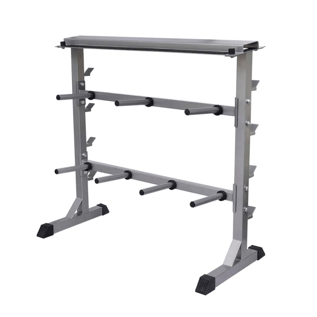 Sturdy Dumbbell Barbell Rack: Neatly Store Free Weights Efficiently - Fitness Max