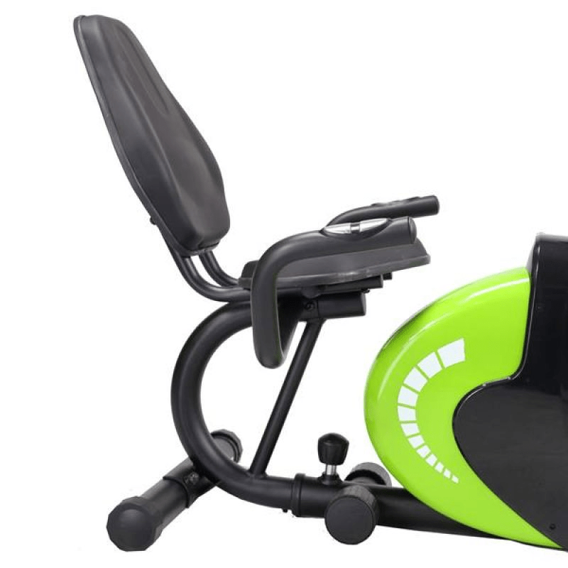 Horizontal Magnetic Bike Plus HMS R9259 - Black & Green - Quiet, Adjustable - Fitness Max