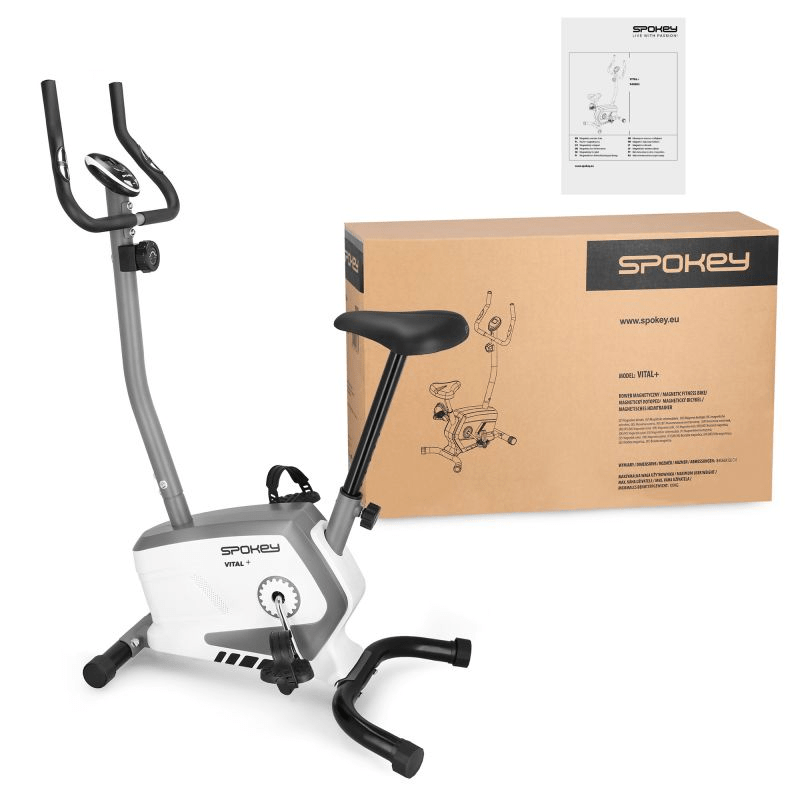 Spokey Vital+ 940883 Magnetic Upright Bike with Adjustable Saddle Height - Fitness Max