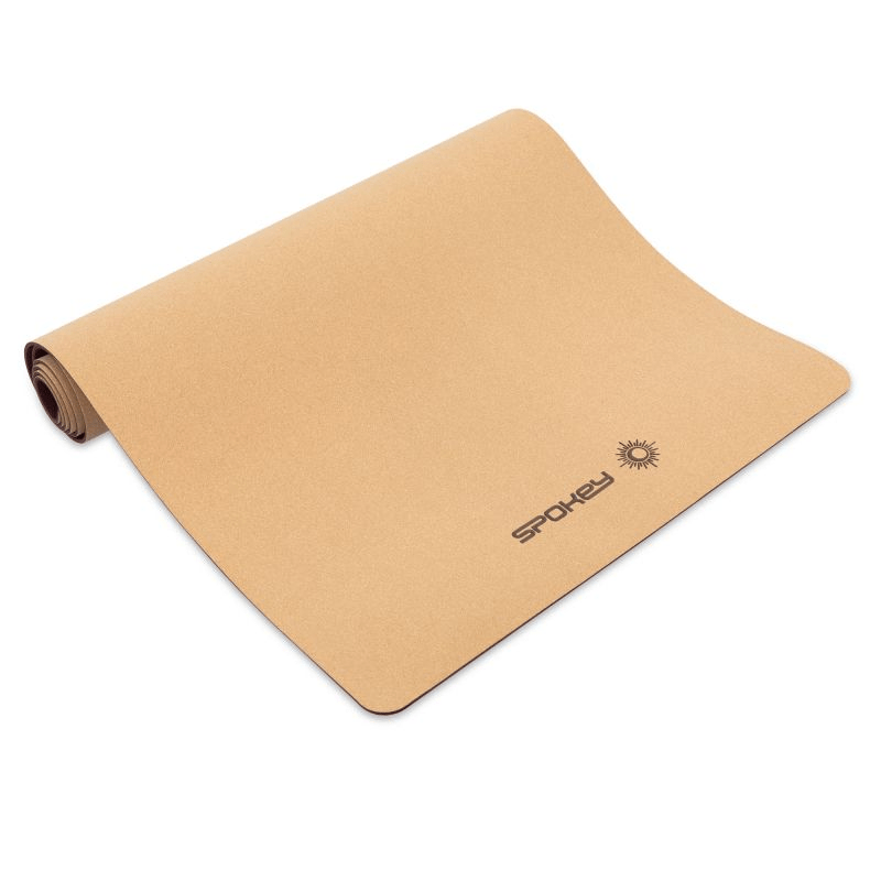 Spokey Savasana Cork Yoga Mat: Natural, Eco-Friendly, Anti-Slip, Easy Clean (183 x 61 x 0.4 cm) - Fitness Max