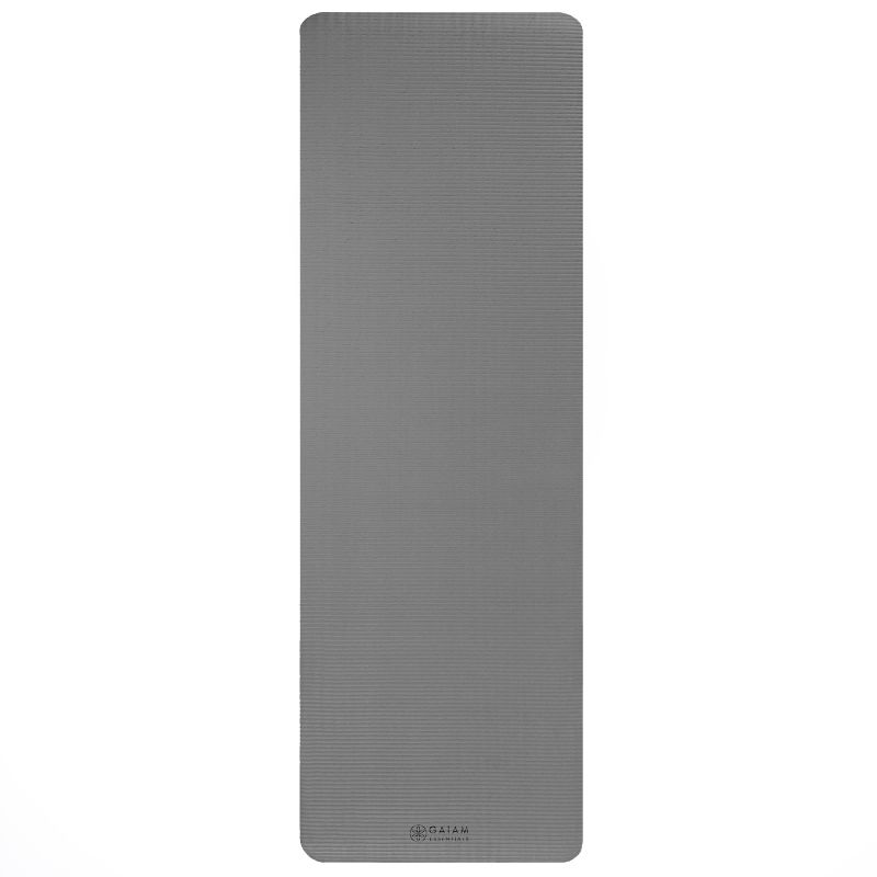10 mm Gaiam Fitness Mat with Carrying Strap, Non-Slip, Durable & Thick - Fitness Max