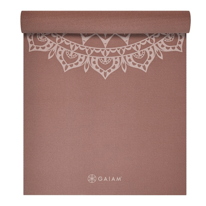 Gaiam Marrakesh 5MM Yoga Mat: Durable, Non-Slip, Eco-Friendly with Yoga Library Access - Fitness Max