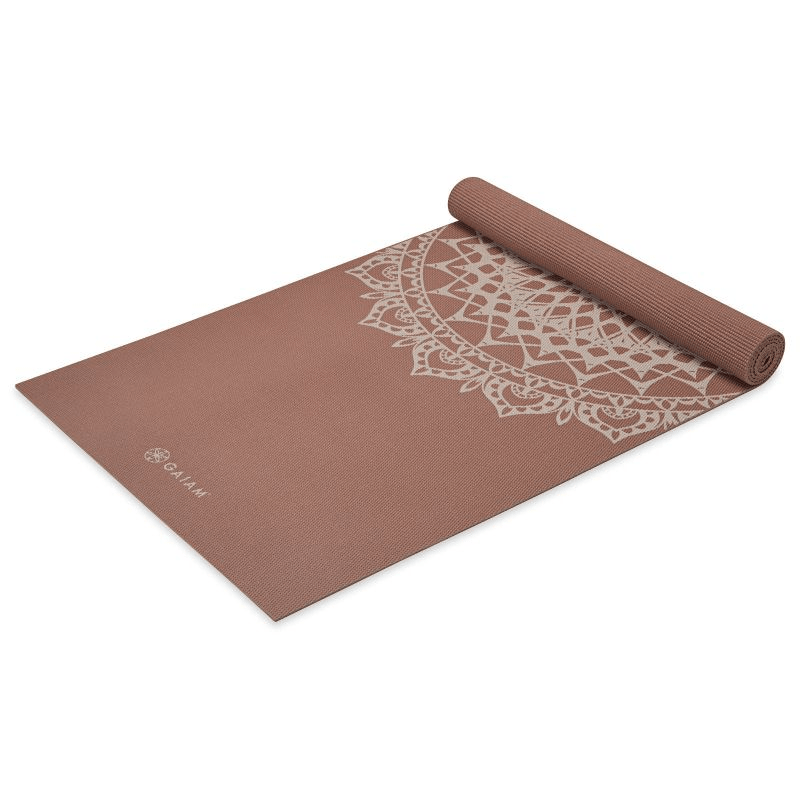 Gaiam Marrakesh 5MM Yoga Mat: Durable, Non-Slip, Eco-Friendly with Yoga Library Access - Fitness Max