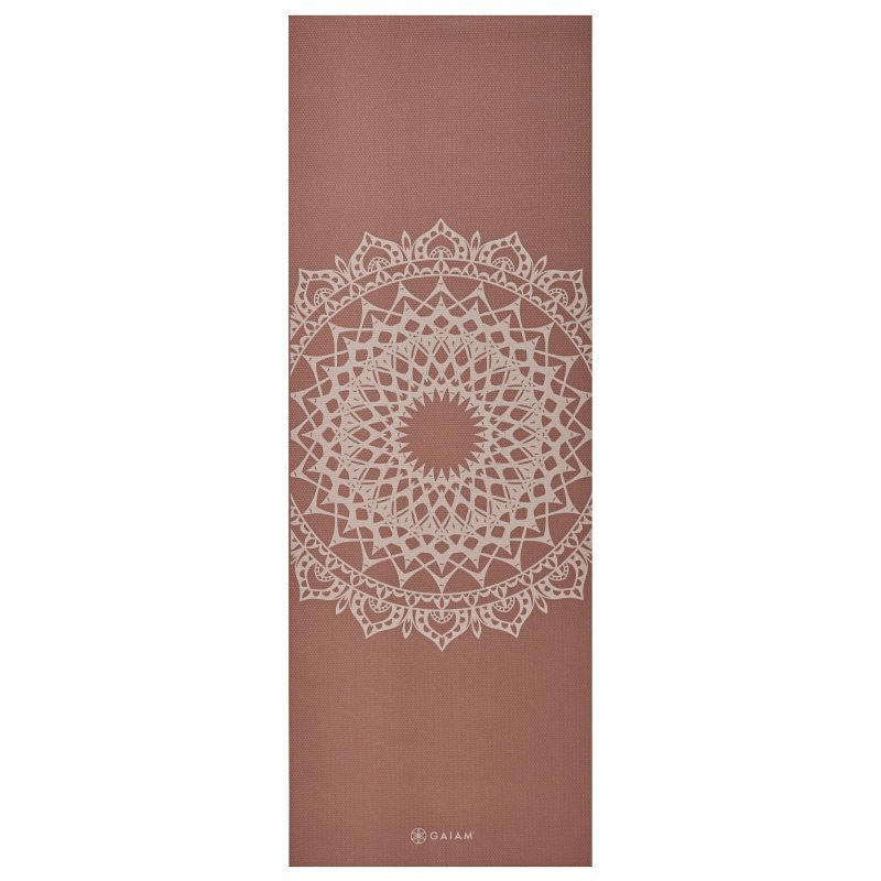 Gaiam Marrakesh 5MM Yoga Mat: Durable, Non-Slip, Eco-Friendly with Yoga Library Access - Fitness Max