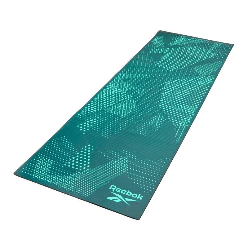 Reebok Fitness RAMT-12236GN Mat: 7mm Thick, Green NBR Foam, Comfort Stability - Fitness Max