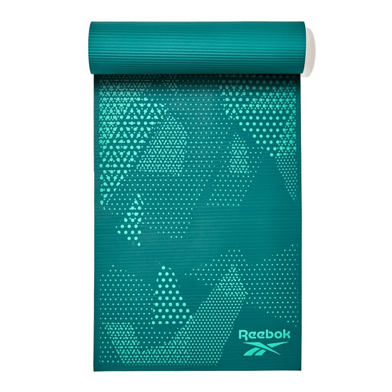 Reebok Fitness RAMT-12236GN Mat: 7mm Thick, Green NBR Foam, Comfort Stability - Fitness Max