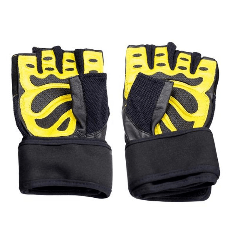Gloves Top-quality Black/Yellow HMS RST01 Gym Gloves XL