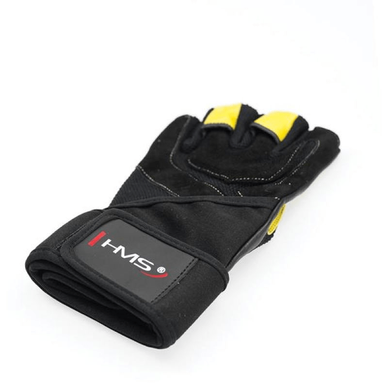 Gloves Top-quality Black/Yellow HMS RST01 Gym Gloves XL