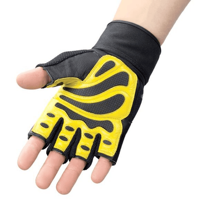 Gloves Top-quality Black/Yellow HMS RST01 Gym Gloves XL