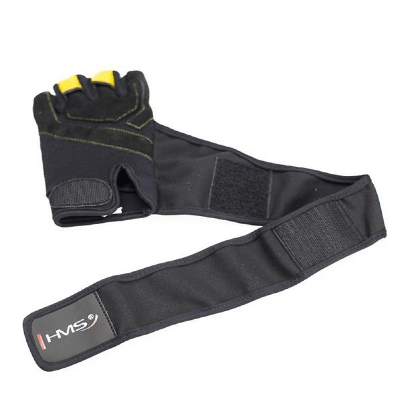 Gloves Top-quality Black/Yellow HMS RST01 Gym Gloves XL