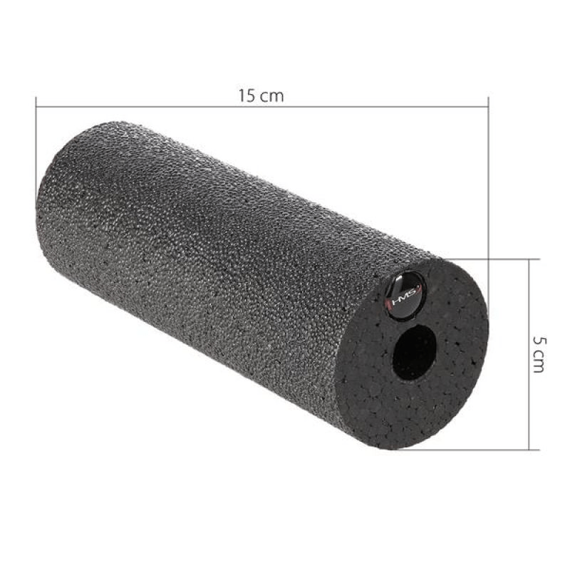 HMS Fitness Black Foam Roller 5cm FS116: Improve Post-Exercise Recovery - Fitness Max