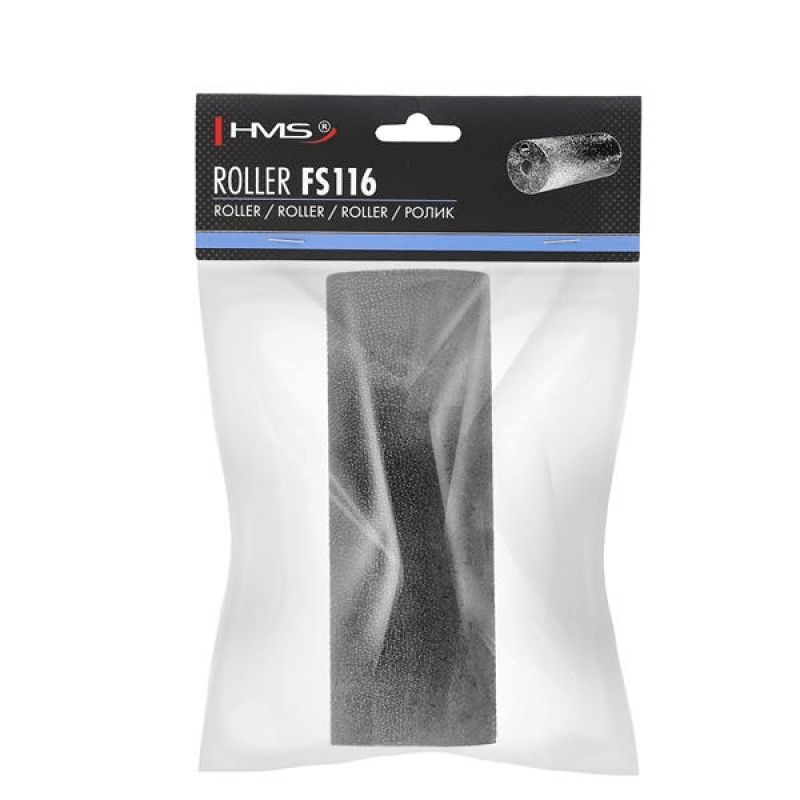 HMS Fitness Black Foam Roller 5cm FS116: Improve Post-Exercise Recovery - Fitness Max