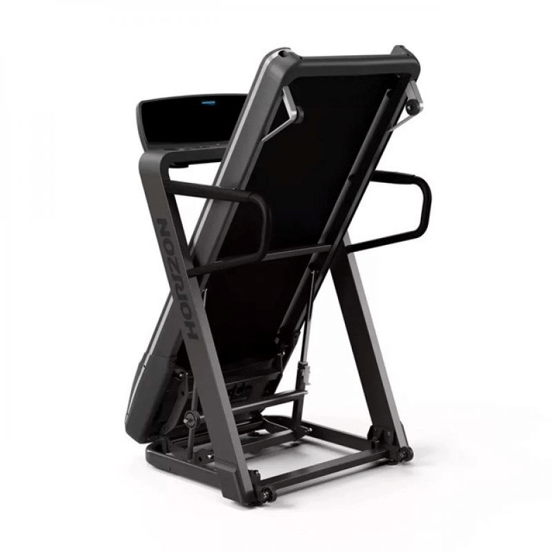 Horizon Fitness Omega Z-02 Electric Treadmill in Graphite, Foldable, High-Speed - Fitness Max