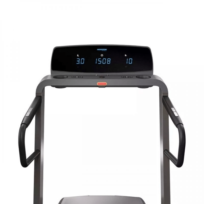 Horizon Fitness Omega Z-02 Electric Treadmill in Graphite, Foldable, High-Speed - Fitness Max