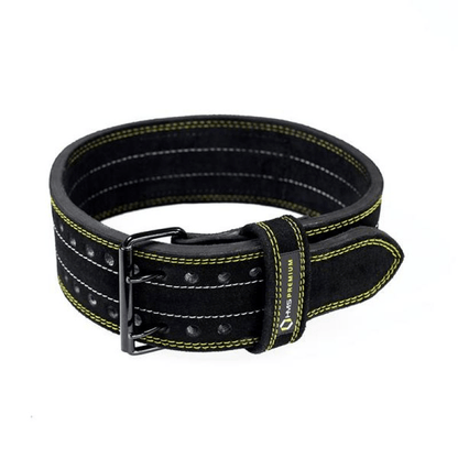 Durable 3-Layer Leather & Foam Strength Training Belt, Size M - Fitness Max