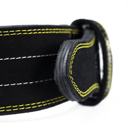 Durable 3-Layer Leather & Foam Strength Training Belt, Size M - Fitness Max