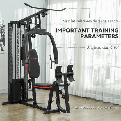 Multi Gym SPORTNOW Compact Multi Gym: 45kg Weight Stack