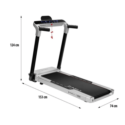 Foldable Electric Treadmill with Bluetooth, 15 Programs, 12 km/h Speed - Fitness Max