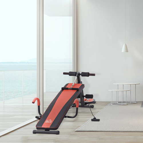 Adjustable Sit-Up Bench with Twist Disc for Versatile Home Gym Workouts - Fitness Max